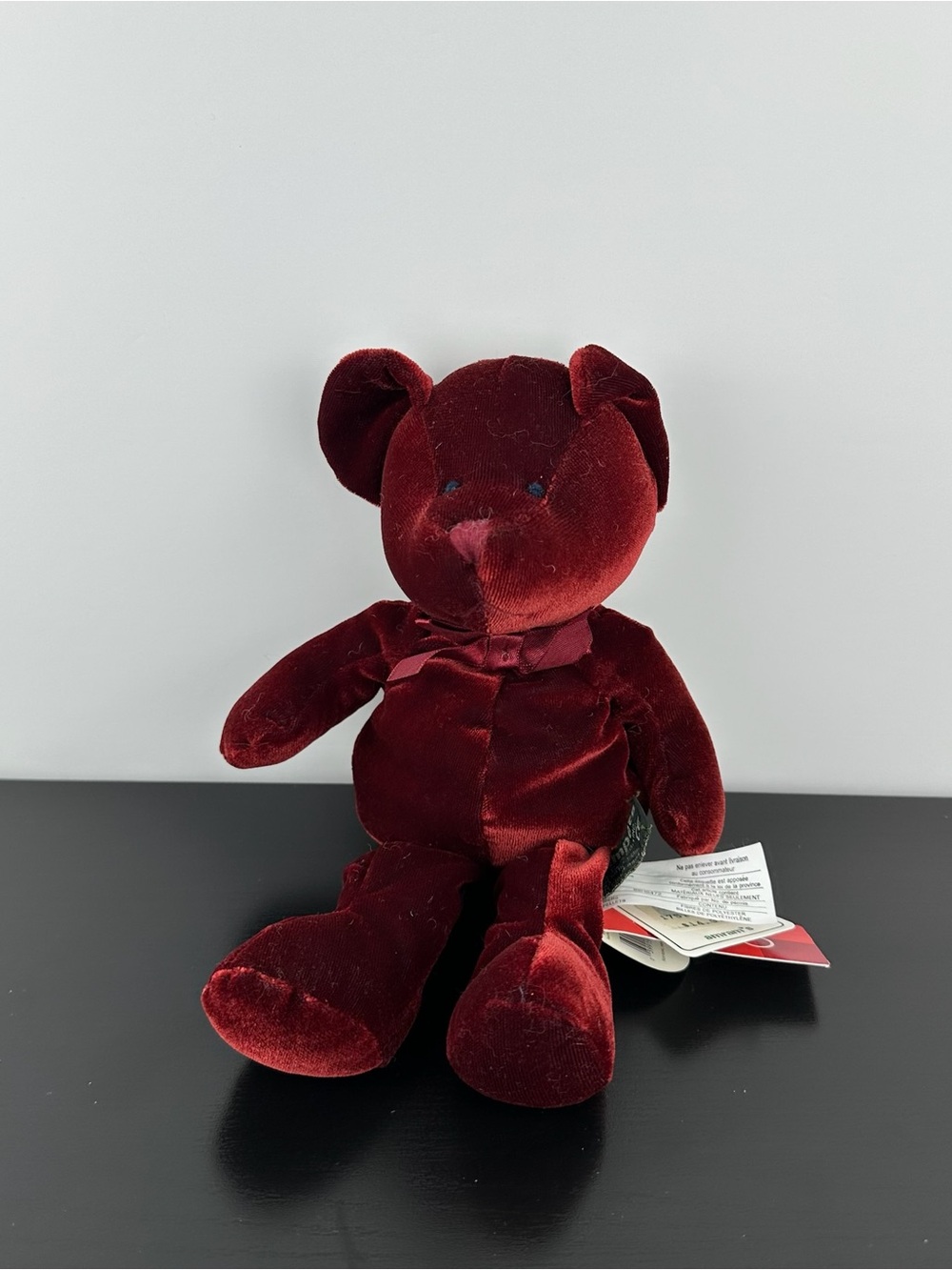 Russ Berrie Lil Crumpets Red Velvet Teddy Bear 11” Bears From the Past Plush NWT